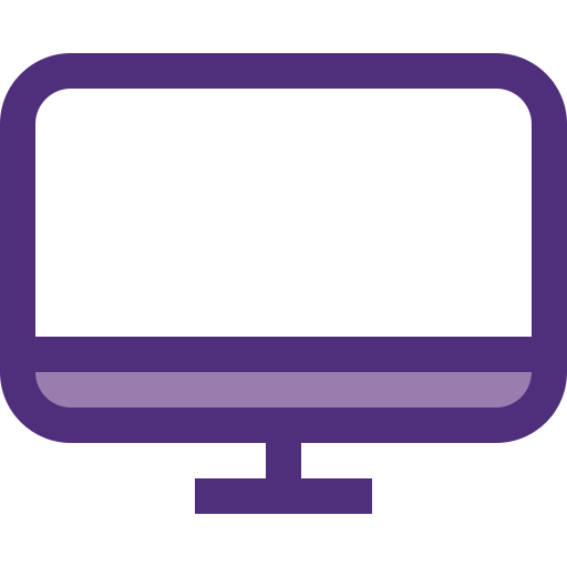 monitor komputerowy Generic color lineal-color ikona