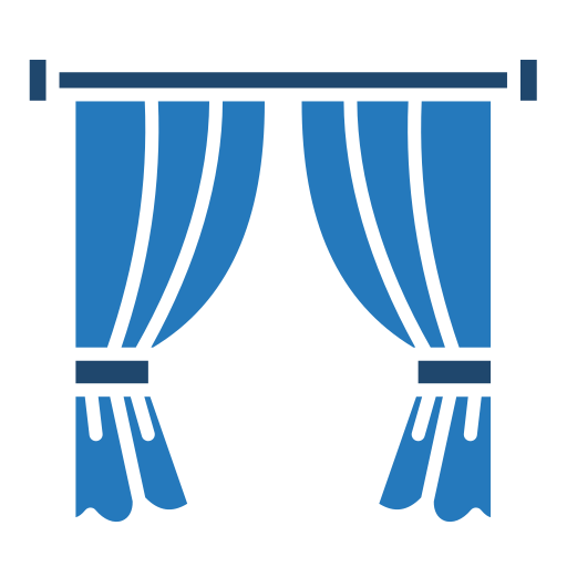 Curtains Generic color fill icon