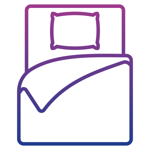 Bedding Generic gradient outline icon