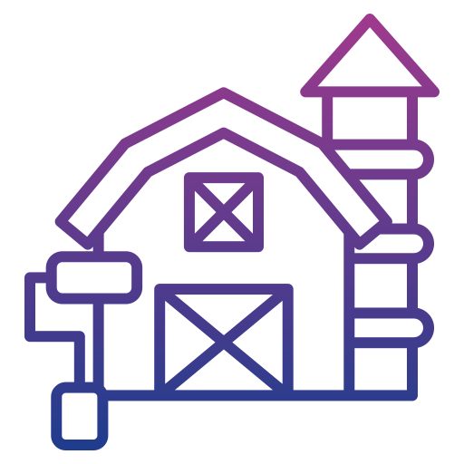 Farmhouse Generic gradient outline icon