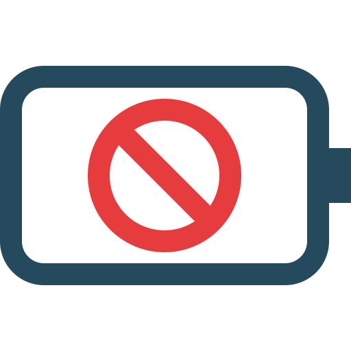 No battery Generic color outline icon