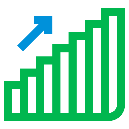 Chart up Generic color outline icon