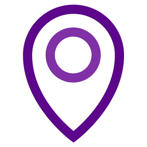 pin de ubicación Generic color outline icono