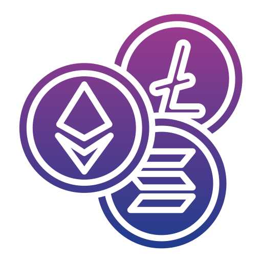 Altcoin Generic gradient fill icon