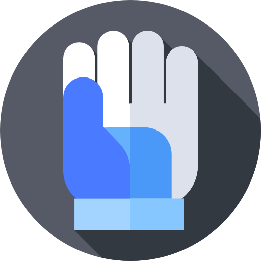 手袋 Flat Circular Flat icon