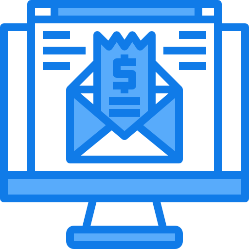 e-mail Justicon Blue ikona