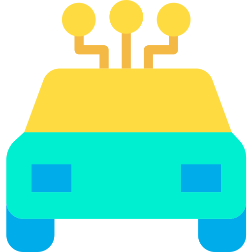 elektroauto Kiranshastry Flat icon