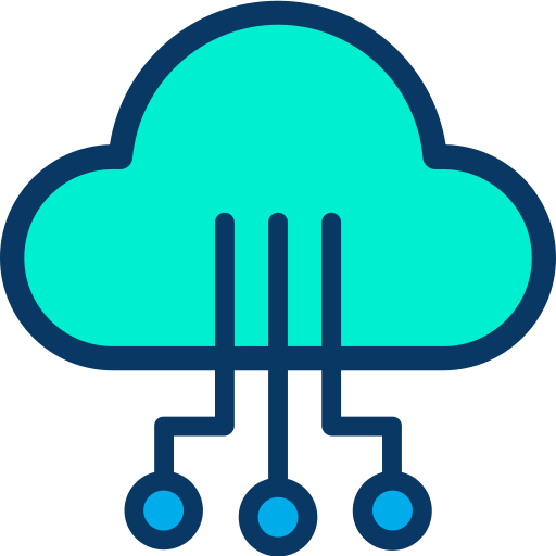 cloud computing Kiranshastry Lineal Color icona
