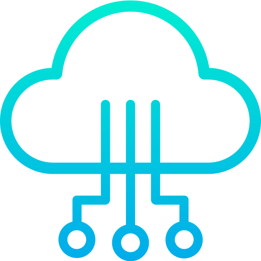 cloud computing Kiranshastry Gradient icon