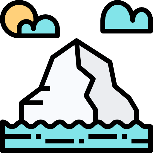 Iceberg Justicon Lineal Color icon