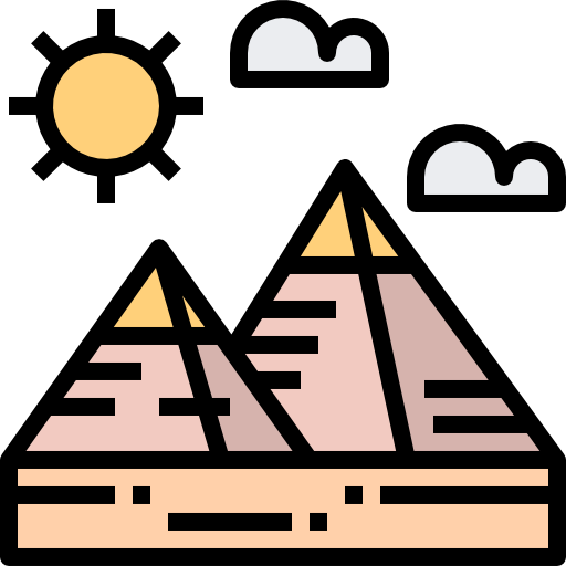 piramide Justicon Lineal Color icona