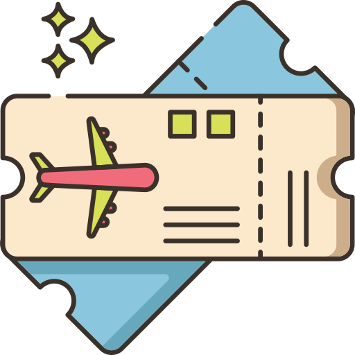 billete de avión Flaticons.com Flat icono