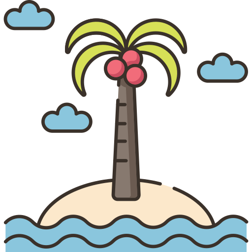 isla Flaticons.com Flat icono