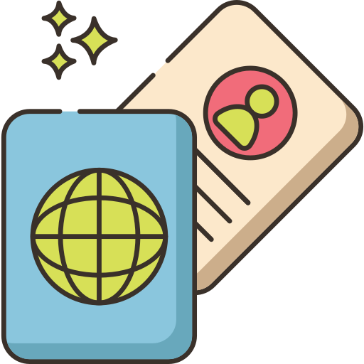 pasaporte Flaticons.com Flat icono