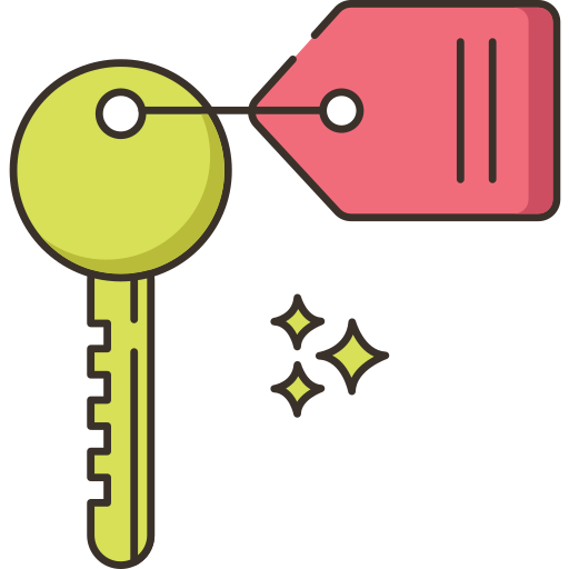 llave del cuarto Flaticons.com Flat icono