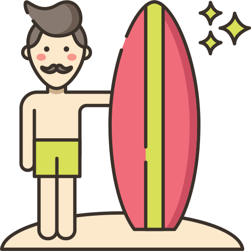 surfer Flaticons.com Flat icoon
