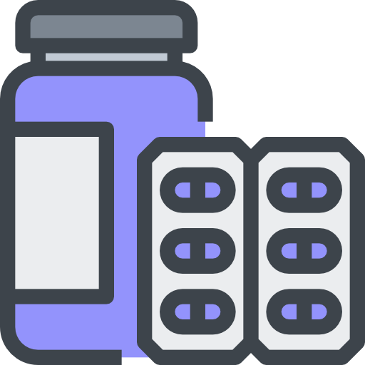 bottiglia di pillole Justicon Lineal Color icona