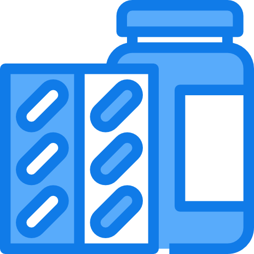 Бутылка для таблеток Justicon Blue иконка