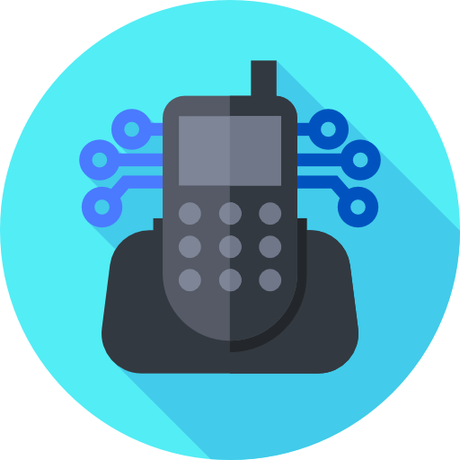 Telephone Flat Circular Flat icon