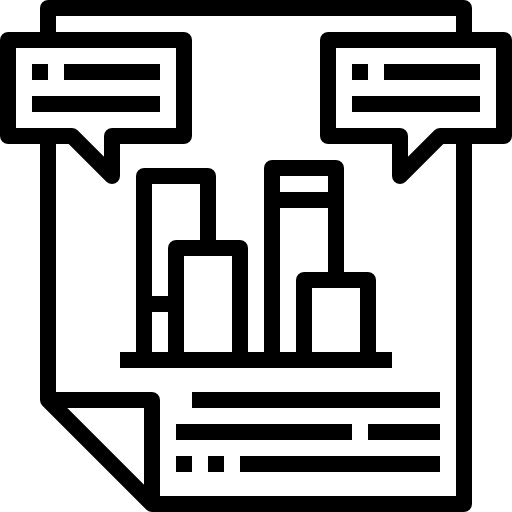 wykres słupkowy Justicon Lineal ikona