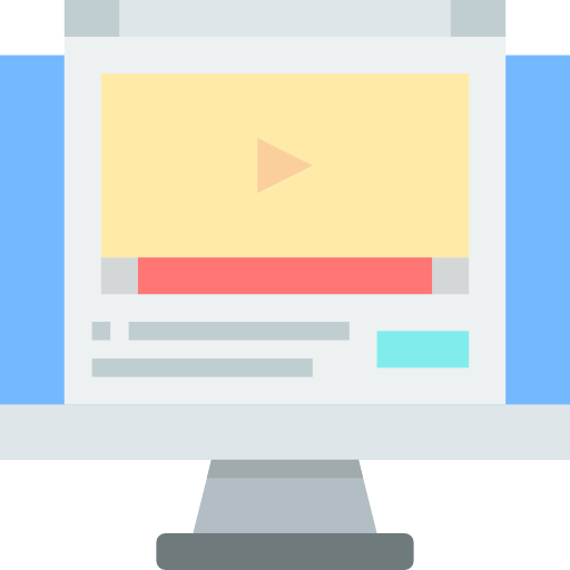 Video marketing Justicon Flat icon