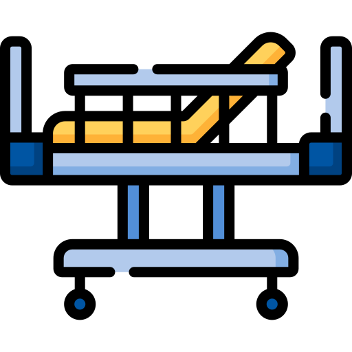 Hospital bed Special Lineal color icon