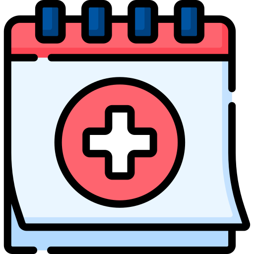 Medical calendar Special Lineal color icon