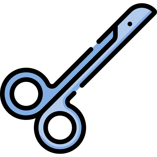 Medical scissors Special Lineal color icon