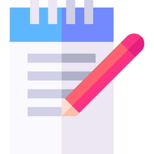 Notes Basic Straight Flat icon