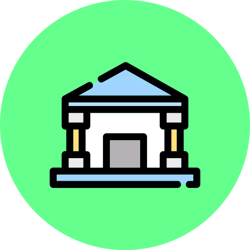 Bank Generic color lineal-color icon