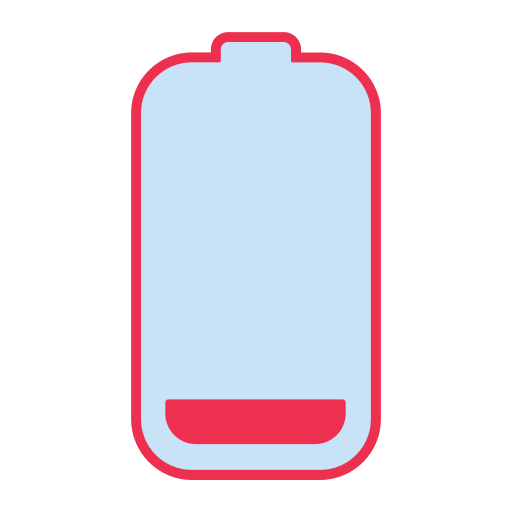 Батарея разряжена Generic color lineal-color иконка