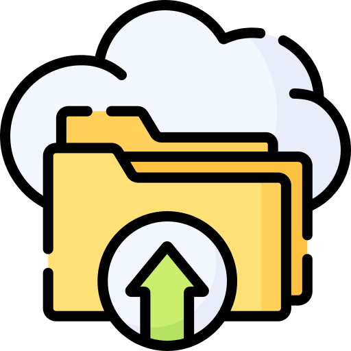 Cloud upload Special Lineal color icon