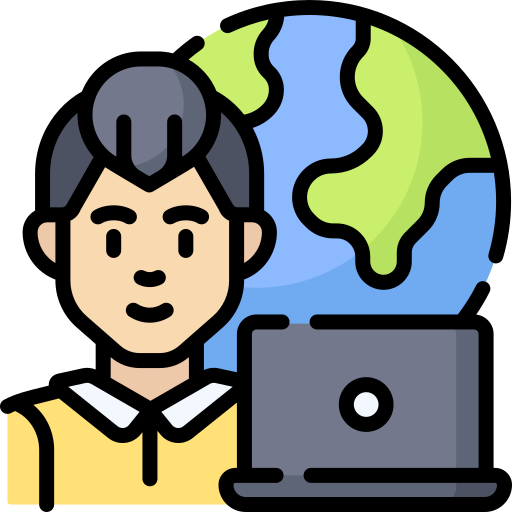 Remote worker Special Lineal color icon