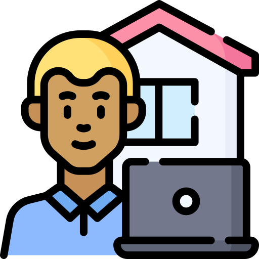 Work at home Special Lineal color icon