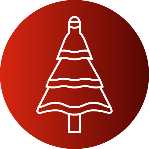 クリスマスツリー Generic gradient fill icon