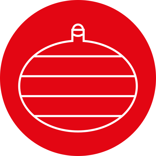 Рождественское украшение Generic color fill иконка