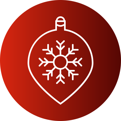 decoración navideña Generic gradient fill icono