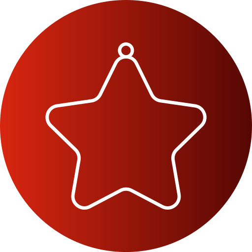 Рождественская звезда Generic gradient fill иконка