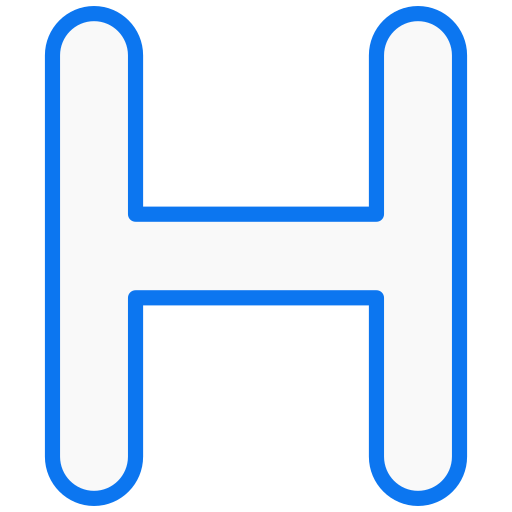 litera h Generic color lineal-color ikona