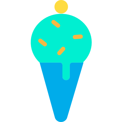 cono gelato Kiranshastry Flat icona