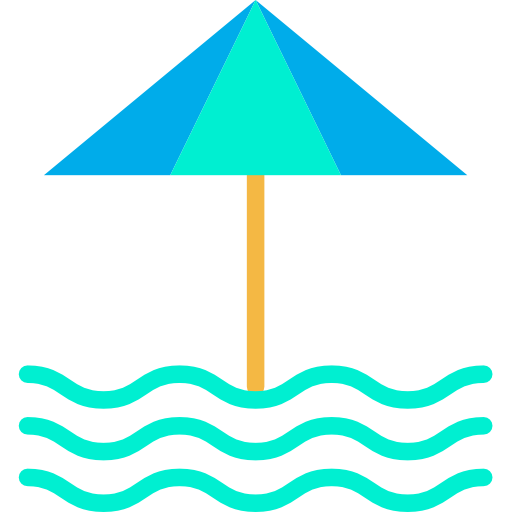 sonnenschirm Kiranshastry Flat icon