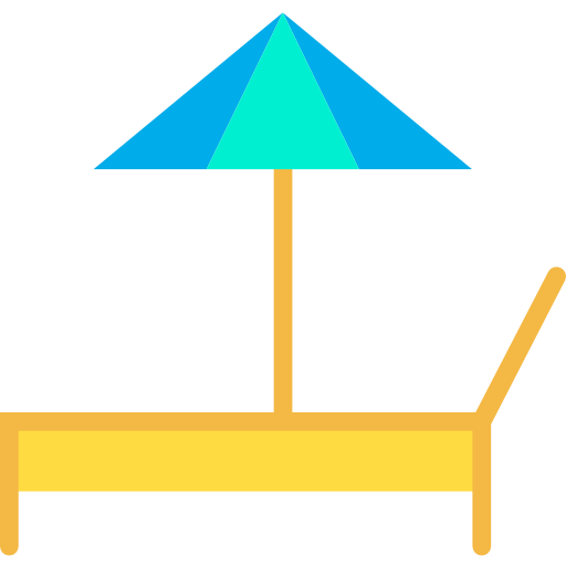 해변 의자 Kiranshastry Flat icon