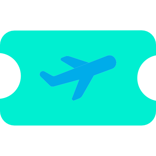 비행기 티켓 Kiranshastry Flat icon