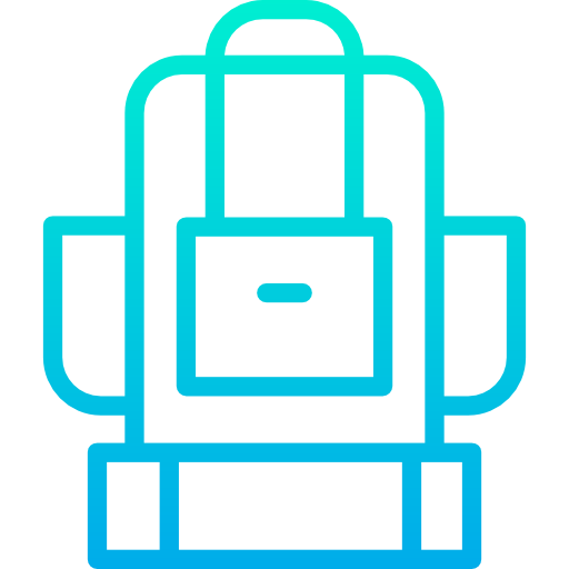 Backpack Kiranshastry Gradient icon