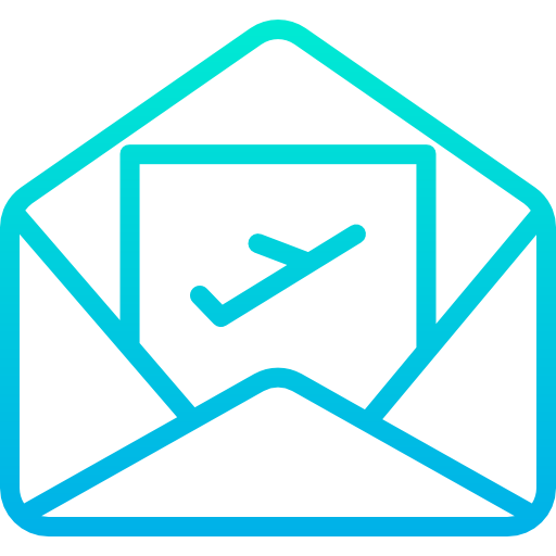 correo aéreo Kiranshastry Gradient icono