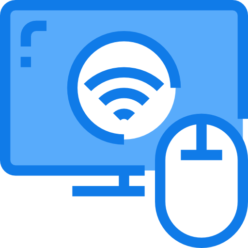 wifi 신호 Justicon Blue icon