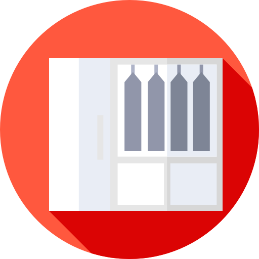 Wardrobe Flat Circular Flat icon