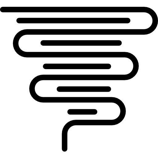 竜巻 Kiranshastry Lineal icon