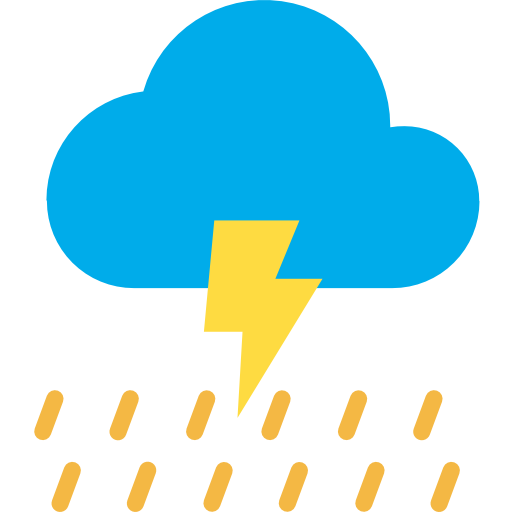 폭풍 Kiranshastry Flat icon
