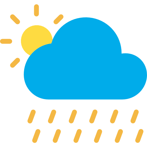 día nublado Kiranshastry Flat icono